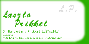 laszlo prikkel business card